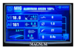 Spawarka inwertorowa MAGNUM MIG 311 ALU LCD SYNERGIA - panel