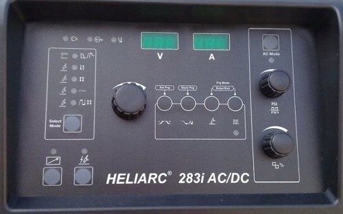 Spawarka ESAB Heliarc 283i AC/DC - panel