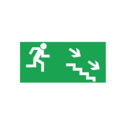 Kierunek do wyjścia schodami w dół w prawo ZE-05