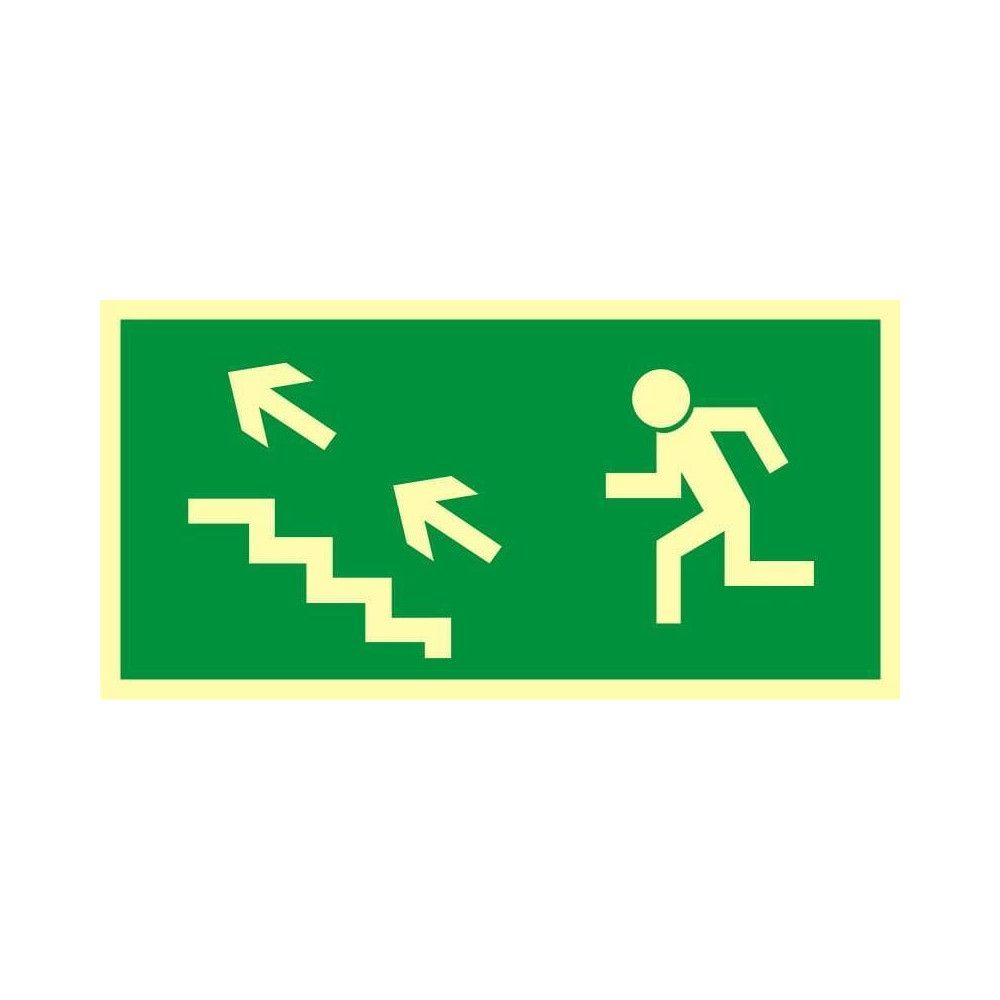 Kierunek do wyjścia schodami w górę w lewo ZE-07