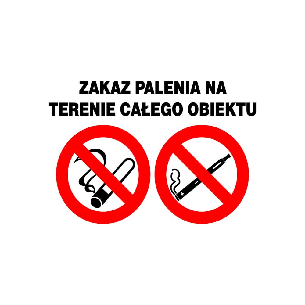 Zakaz palenia na terenie całego obiektu ZI-48