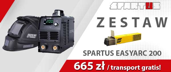 Spawarka Spartus EASYARC 200 zestaw