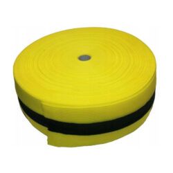 Taśma ostrzegawcza materiałowo-poliestrowa żółto/czarna 100m